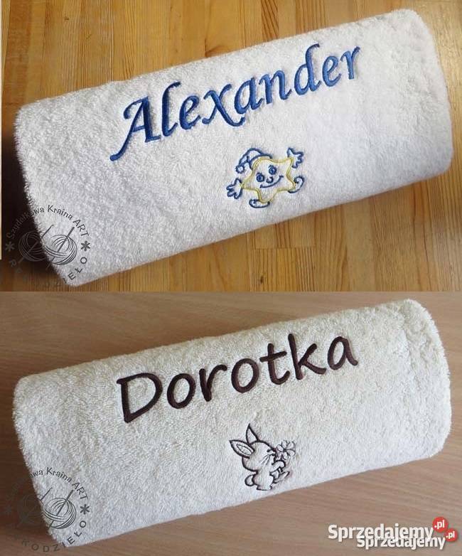 Prezent Wielkanocny na Zająca ręcznik z imię Toruń