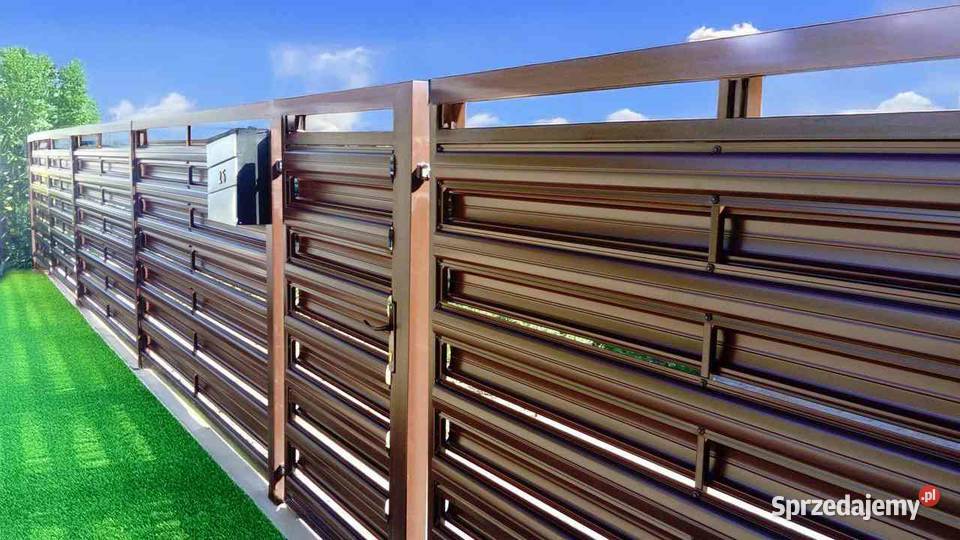 Ogrodzenie Sztachety Metalowe Stalowe 1m 15m 2m