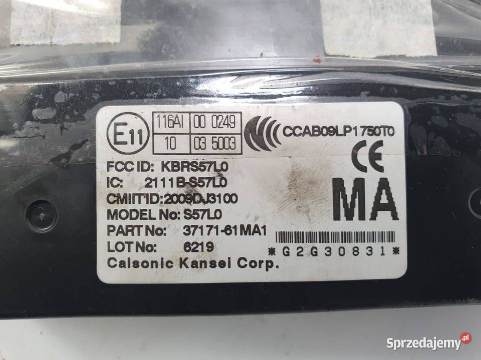 MODUŁ SUZUKI SX4 II SCross 3717161MA1 Lipno