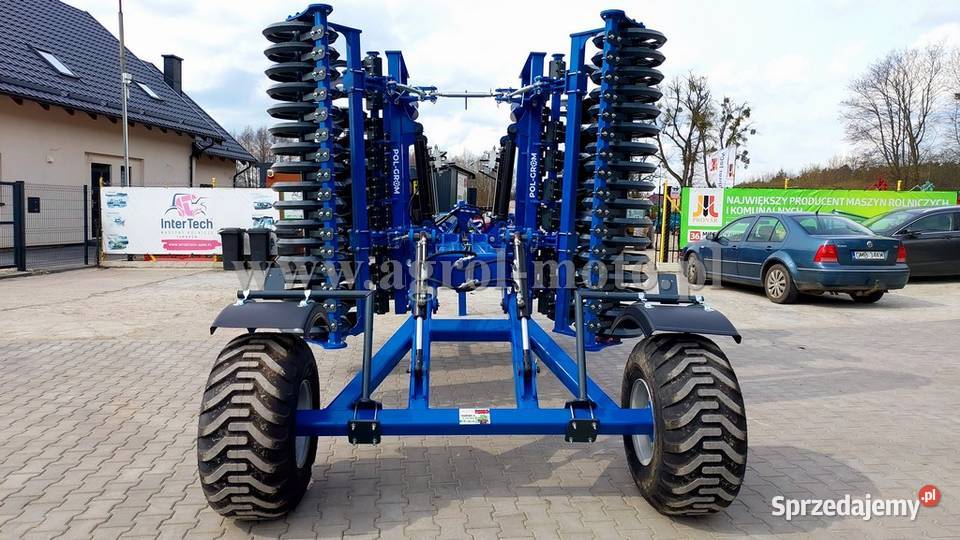 Brona talerzowa Agregat 4m ciągana POL GROM Sztum