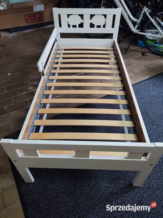Łóżko dziecięce białe Ikea Kritter 70 x 160 dno Dąbrowa Górnicza