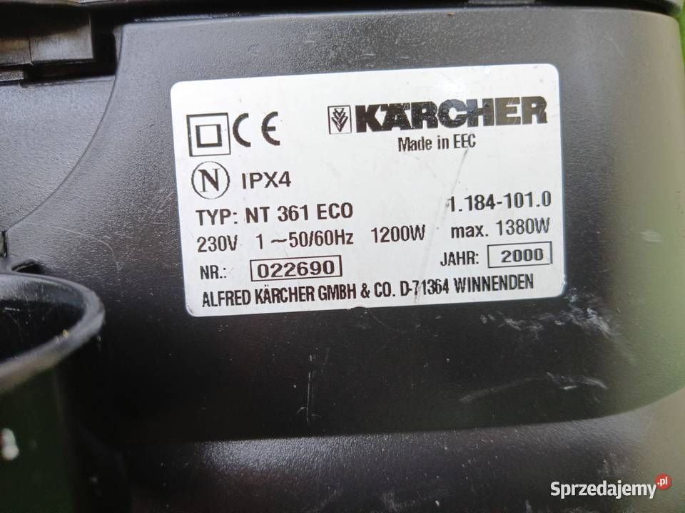 Odkurzacz Karcher NT 361 Eco Gwarancja Wysyłka mazowieckie Radom