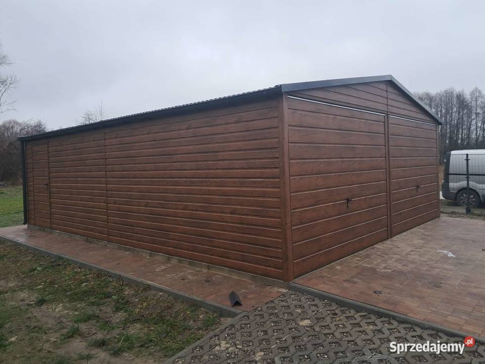 Garaż blaszany 8x6 PROMOCJA Wzmocniony profilami Rybnik
