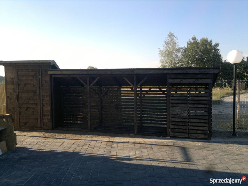 Drewutnia opał pomieszczenie na opał domek Jordanów