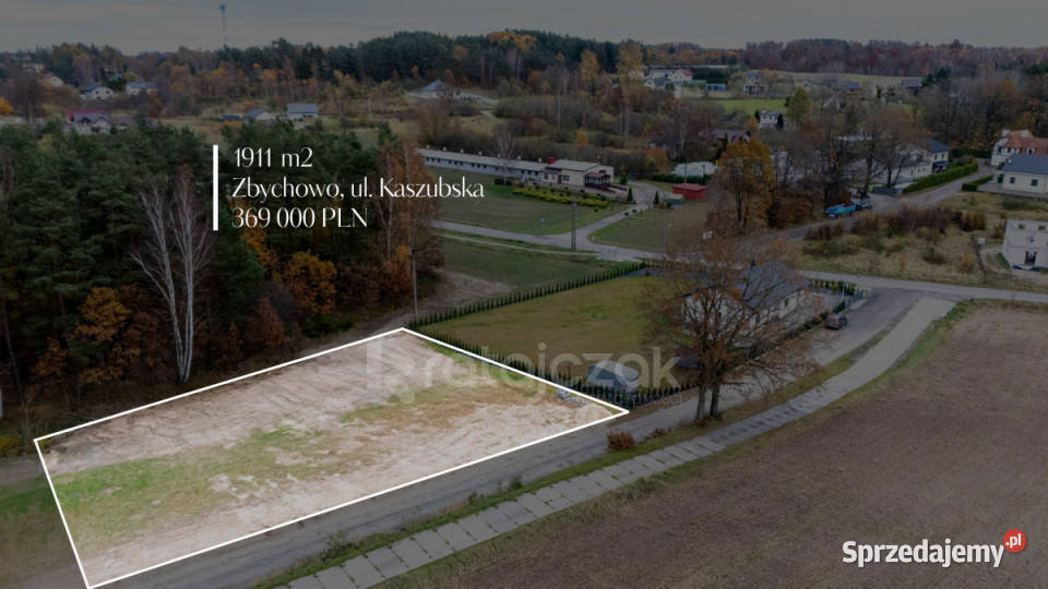 Działka 1911 metrów Zbychowo