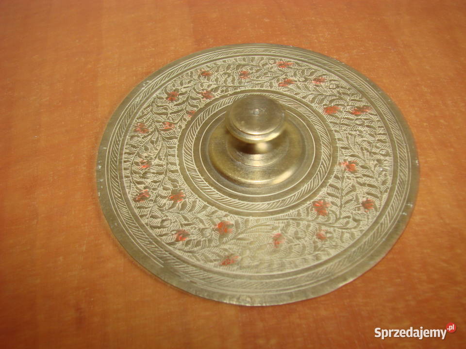 mosiężna indyjska pokrywka pomorskie Pruszcz Gdański