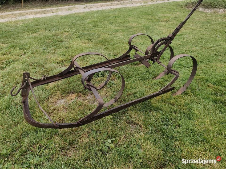 Zabytkowa sprężynówka konna kultywator sprężyna Przeworsk