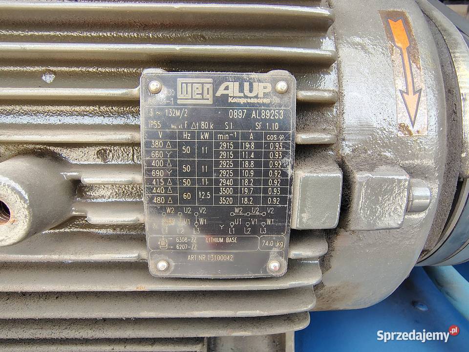 Sprężarka śrubowa ALUP SCK 158 11kW 8 bar Łódź