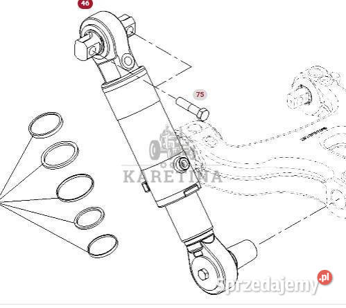 Fendt Vario 1038 1042 1046 1050 GEN 3 Siłownik Jastrzębniki
