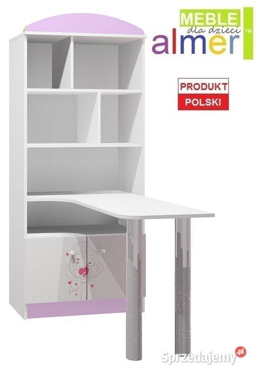 LOVE 23 N36 regał z biurkiem dziecięcy 80x40 Meble Siemianowice Śląskie