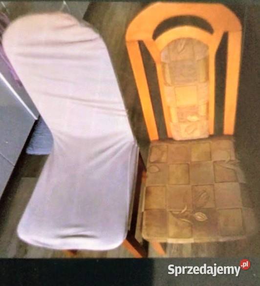 Krzesla 6 z pokrowcami dolnośląskie Oława