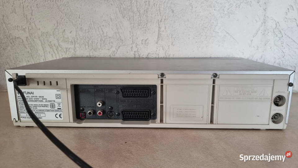 Video magnetowid dvd Funai DPVR6630 VHS CD MP3 Międzychód sprzedam