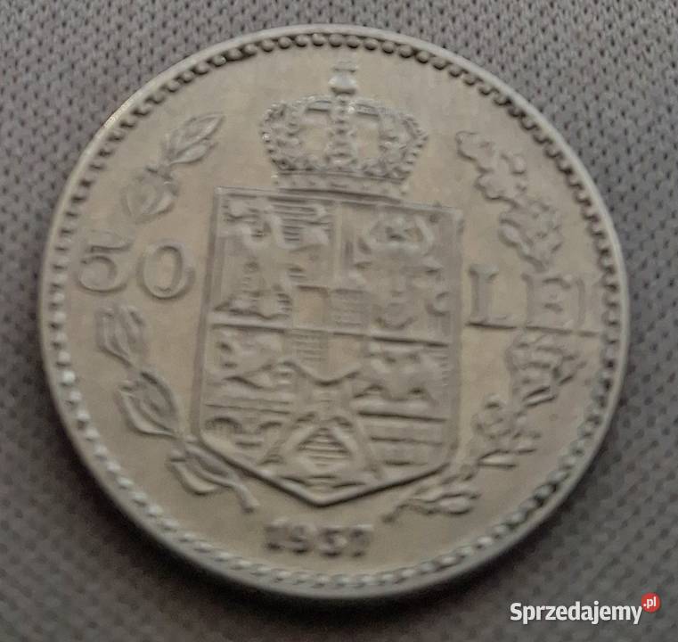 RUMUNIA50 LEI1937 rKRÓL KAROL Legionowo
