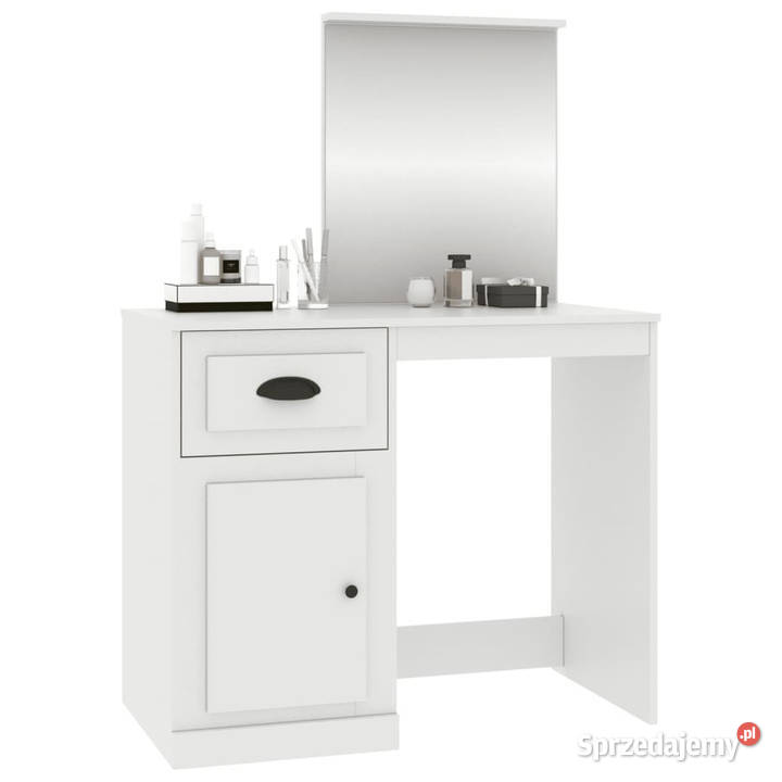 Toaletka z lustrem biała 90x50x1325 WM816760 Warszawa