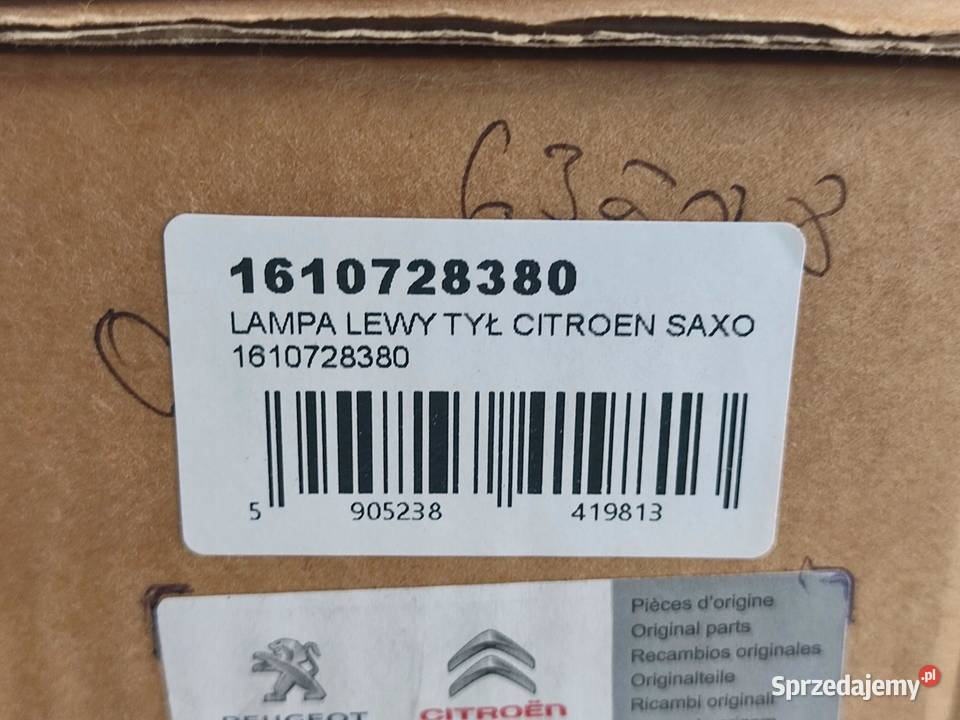 LAMPA LEWY TYŁ CITROEN SAXO 10 16 19962004 NOWA lubelskie