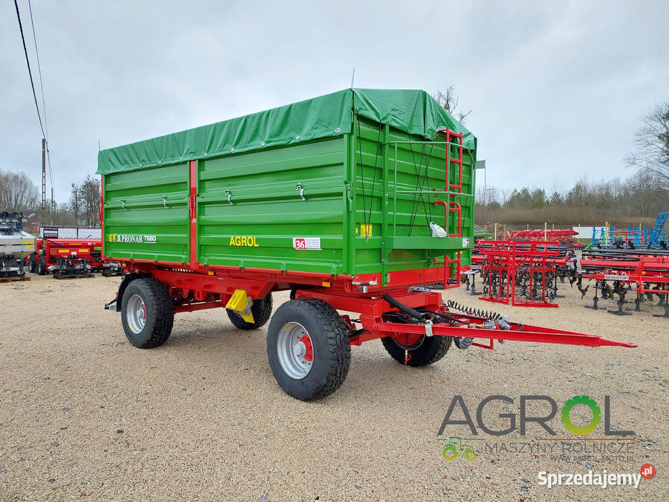 Pronar przyczepa T680 14 ton nadstawy zaczep mazowieckie Radzanów