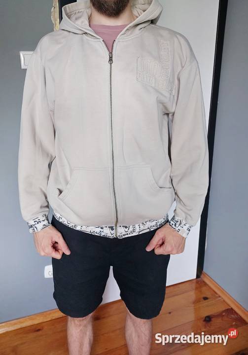 bluza z kapturem Oakley M rozpinana męska beżowa Rozmiar M Poznań