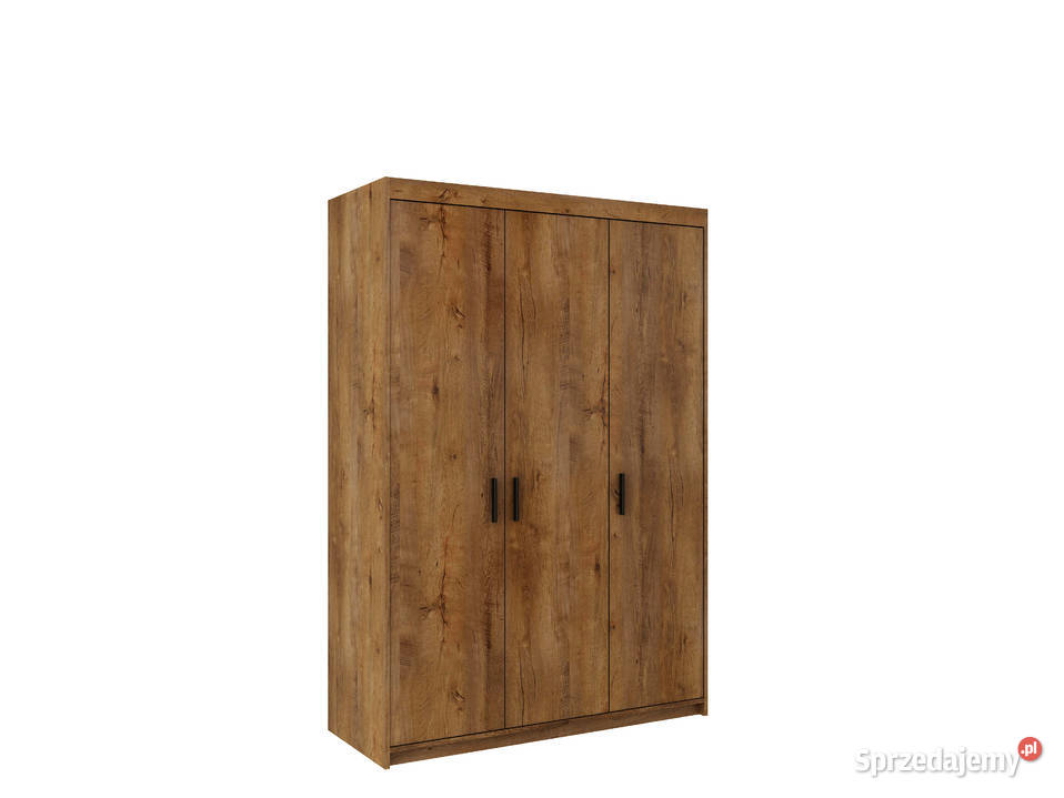 Szafa Trzydrzwiowa 133 Biała Dąb sonomaDąb