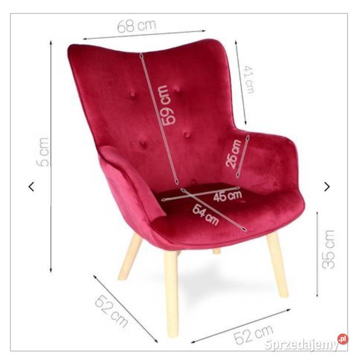 Fotel uszak ciemno różowy Promocja dostępne inne kolory