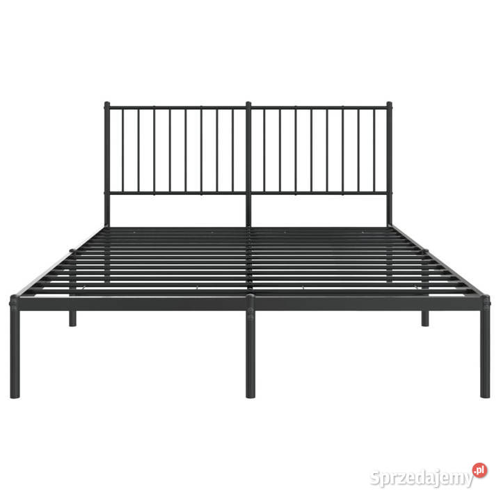 Łóżko Metalowe Czarne Rama Łóżka Ze Stelażem 196cm sprzedam