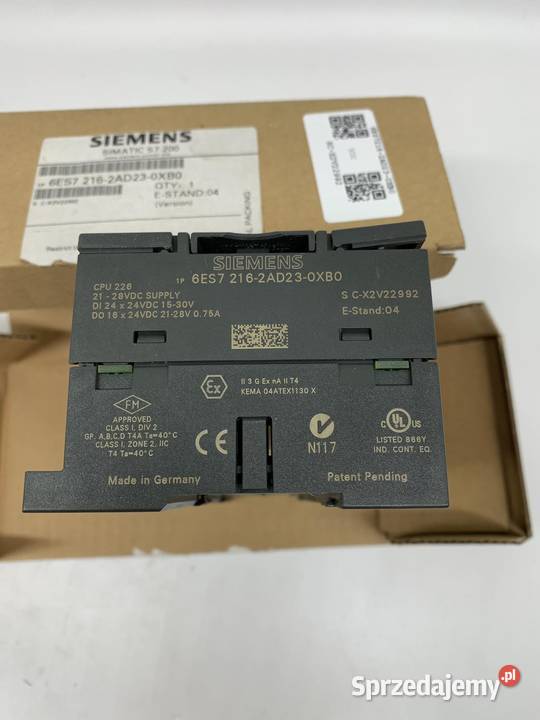 Siemens Simatic CPU 226 6ES72162AD230XB0 6ES7 Pozostałe Warszawa sprzedam