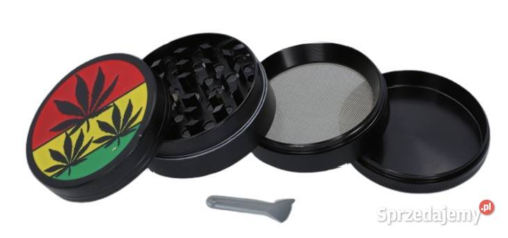Czarny Grinder Młynek do Suszu Tytoniu Ziół CBD