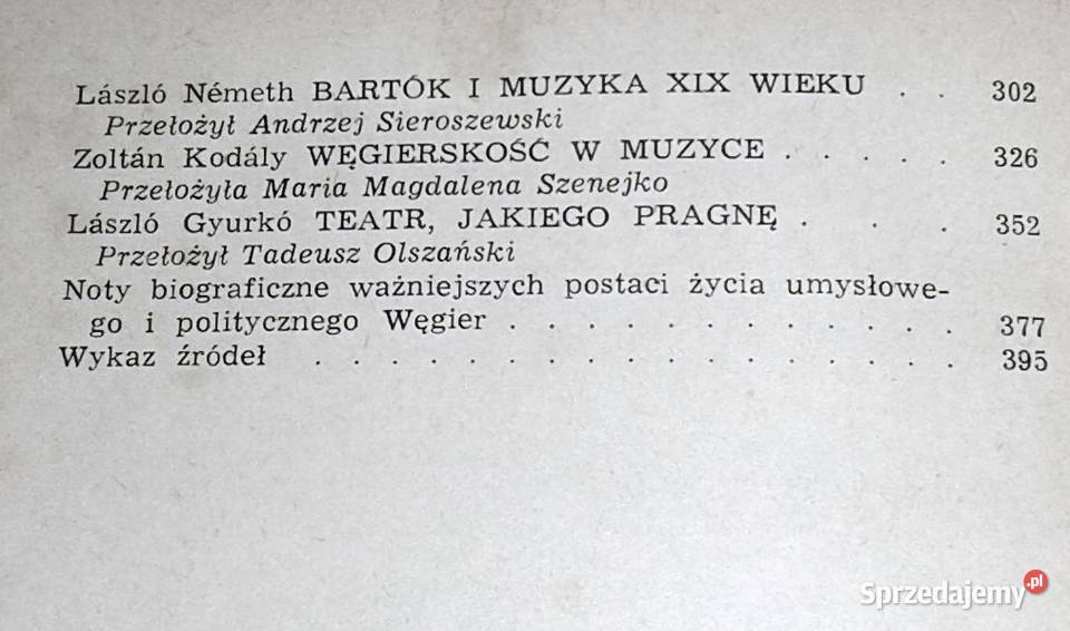 Węgierskie wyznania eseje i rozważania o Rok wydania 1979 sprzedam