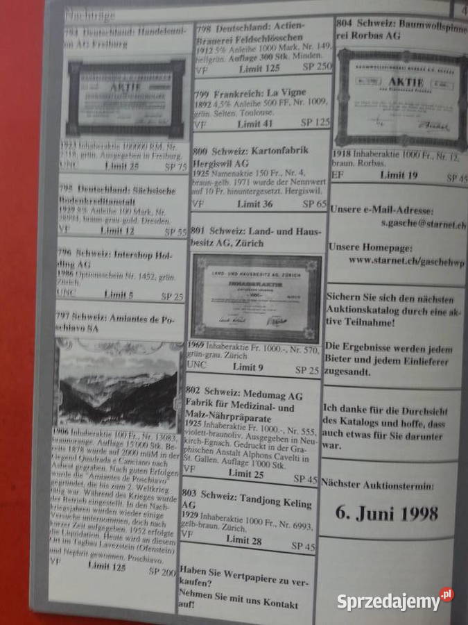 474 Papiery Wartościowe Aukcja zachodniopomorskie Szczecin