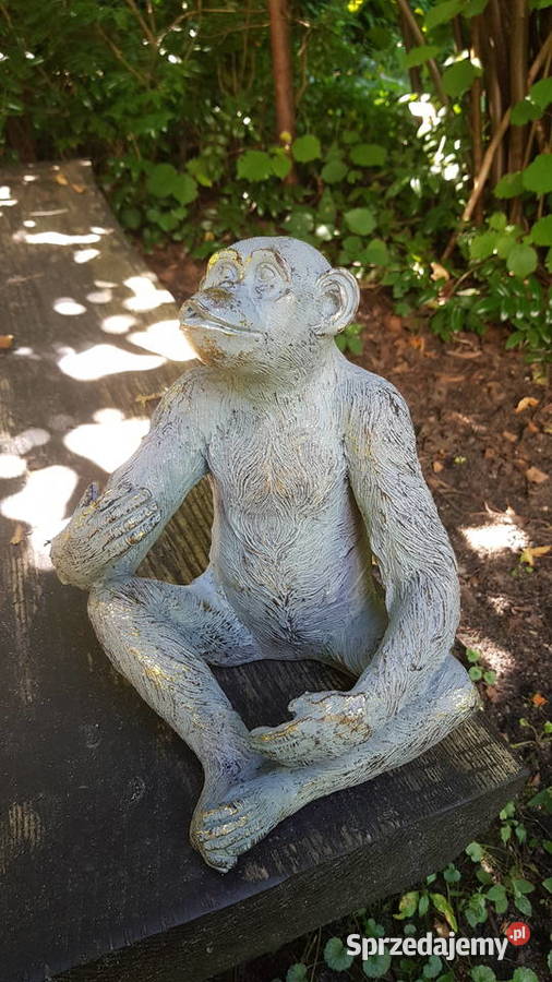 Duża ceramiczną figura małpy śląskie Myszków