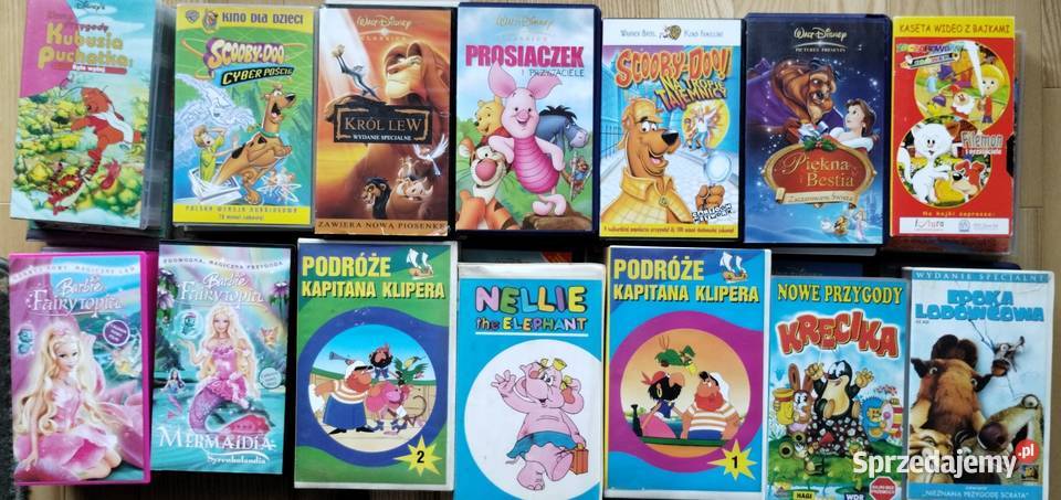 Bajki dzieci na kasetach VHS Warszawa sprzedam