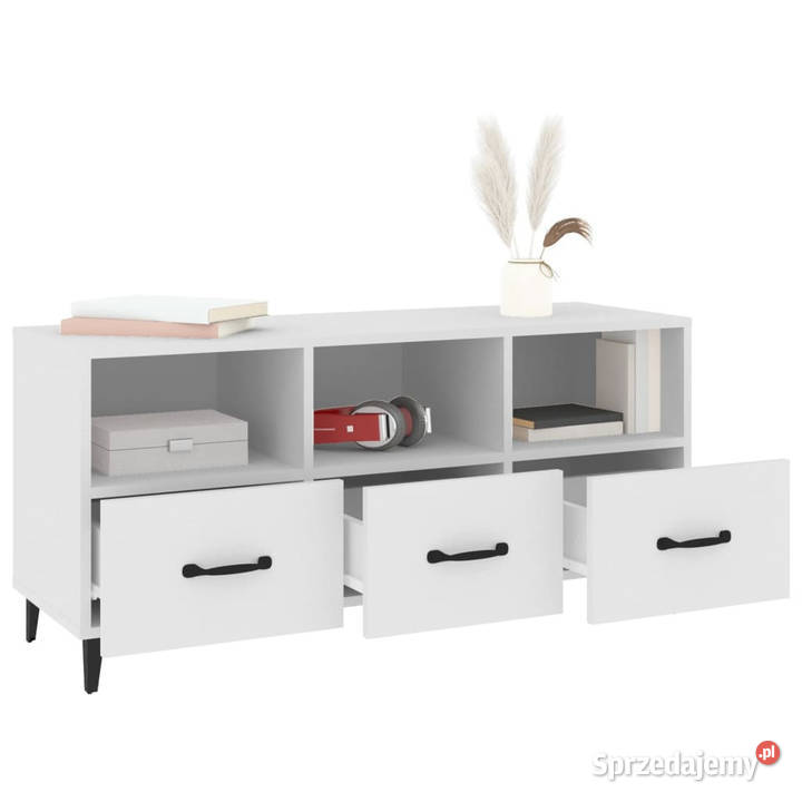 Szafka pod TV biała 102x35x50 materiał mazowieckie Warszawa