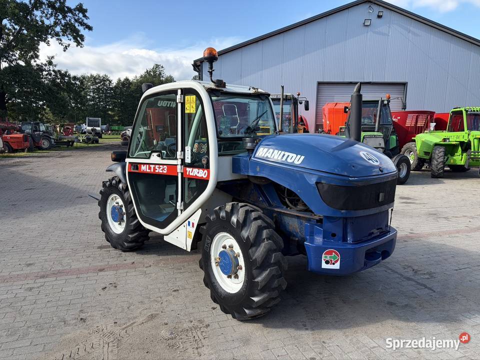 Ładowarka teleskopowa Manitou MLT 523 Turbo nieuszkodzony mazowieckie Myszyniec