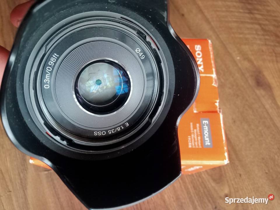 Obiektyw Sony Alpha SEL35F18 E35 F18 OSS Emount Dąbcze
