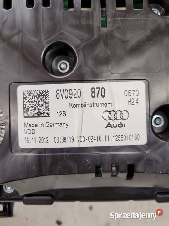LICZNIK ZEGARY AUDI A3 8V 14 TFSI 8V0920870 EU Przystajń