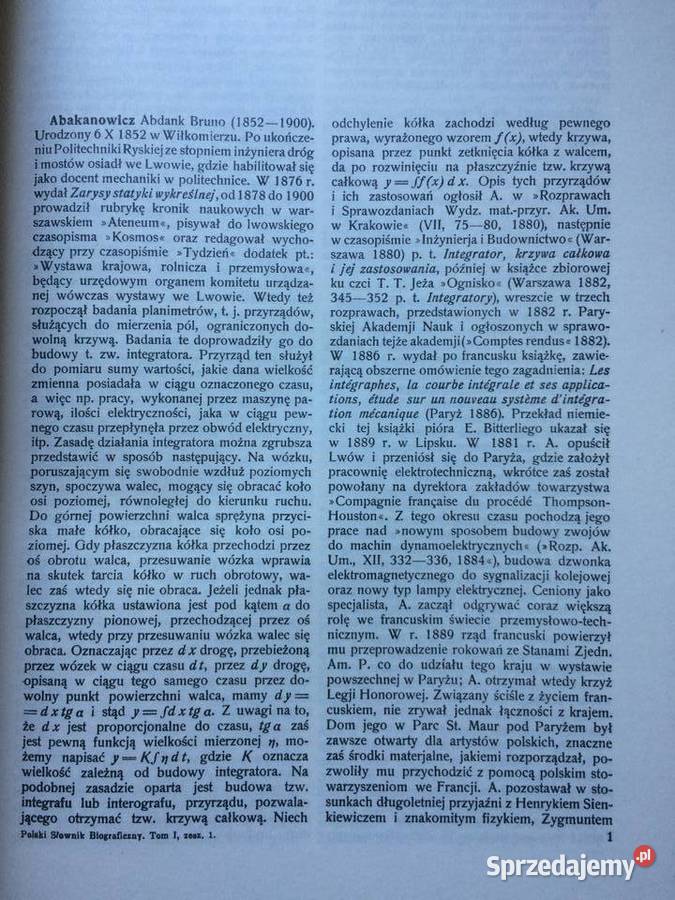 3220 Polski Słownik Biograficzny Antykwariat zachodniopomorskie Szczecin