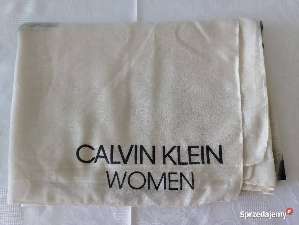 Szalik CALVIN KLEIN Women kremowy z wzorem oka Oborniki