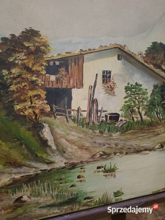 Obraz olejny na płótnie 81x60 Lipno