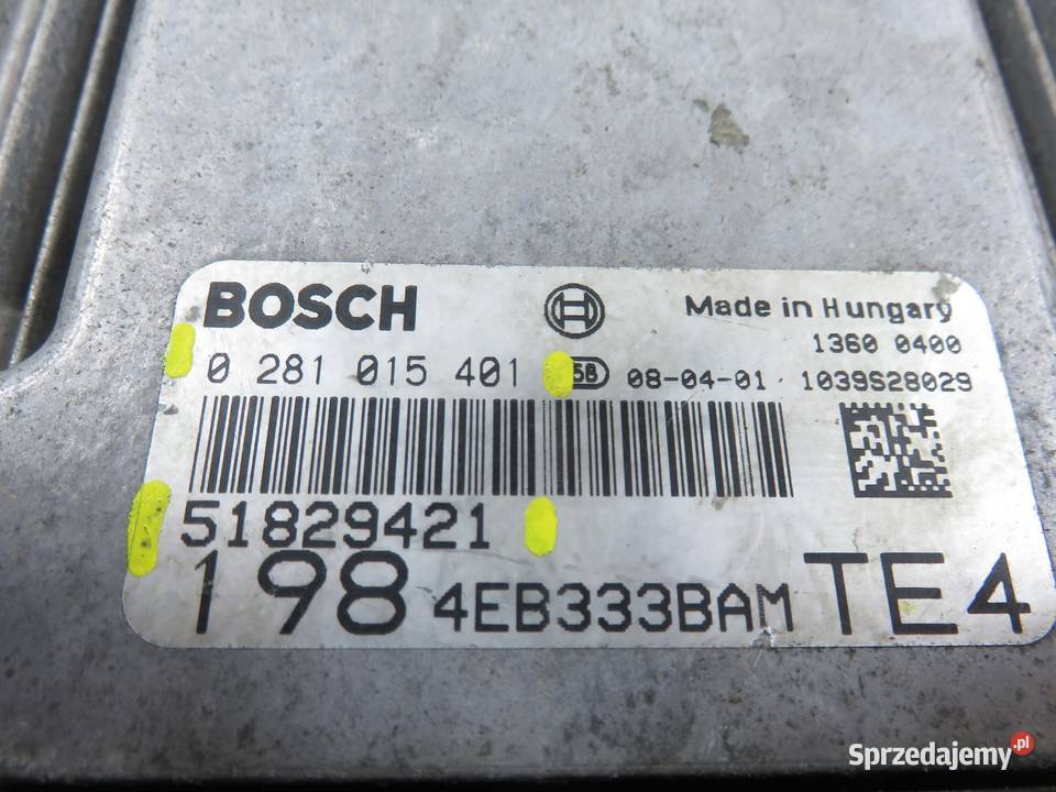 STEROWNIK FIAT BRAVO II 16 D Multijet 51829421