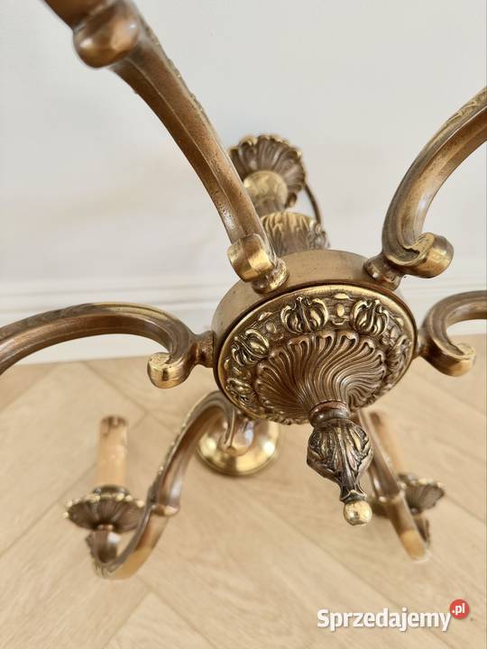 Stylowa lampa mosiężna