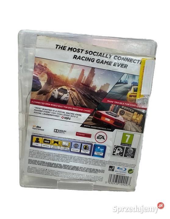 Gra Need for Speed Most Wanted 3 Sony Playstation 3 Elbląg sprzedam