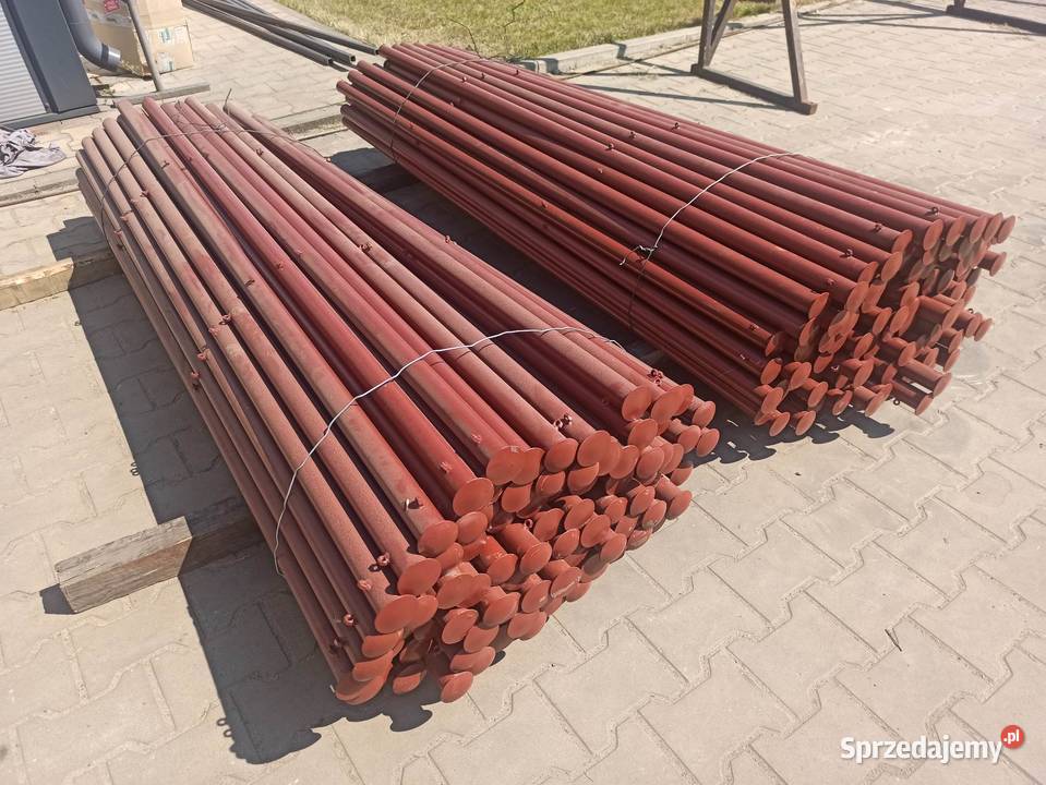 Słupki ogrodzeniowe fi 42 2 metry w podkładzie Cyców