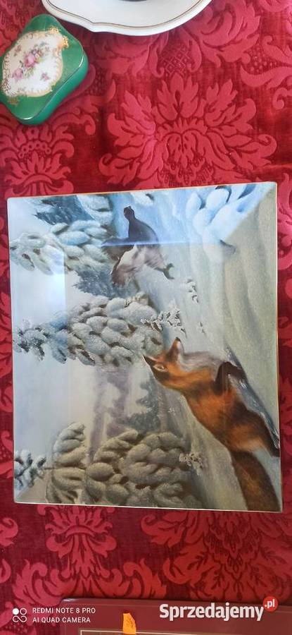 Olbrzymia Patera Lis i cietrzew
Syg F L Eklund Porcelana i szkło