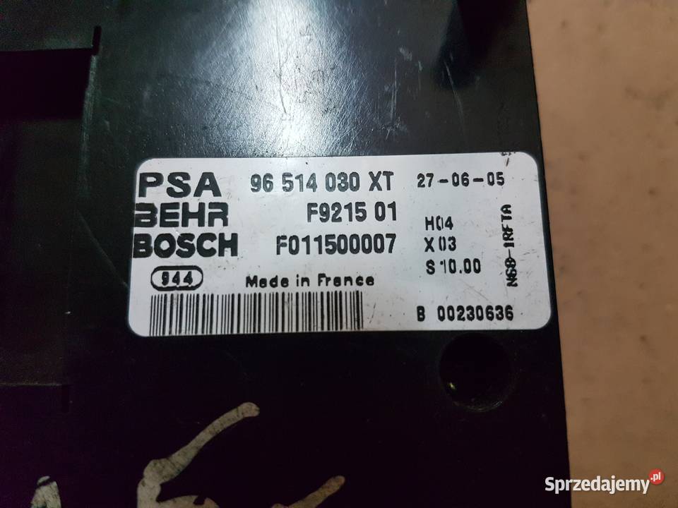 CITROEN XSARA PICASSO PANEL KLIMATYZACJI Turek