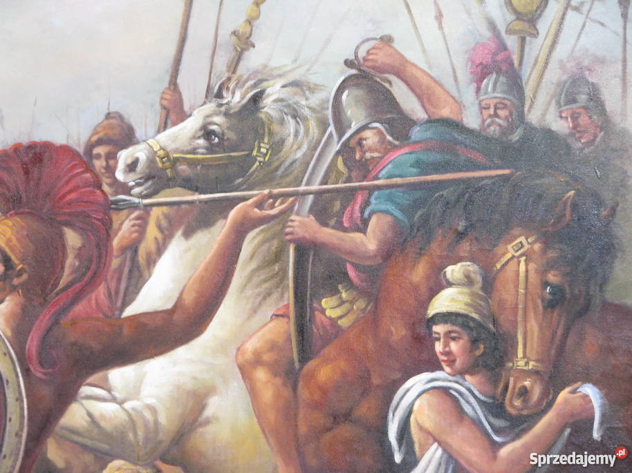 Sceny Batalistyczne Opisane Są W Sposób RZYMSKA SCENA BATALISTYCZNA OBRAZ 216X156CM PŁÓTNO Kraków - Sprzedajemy.pl