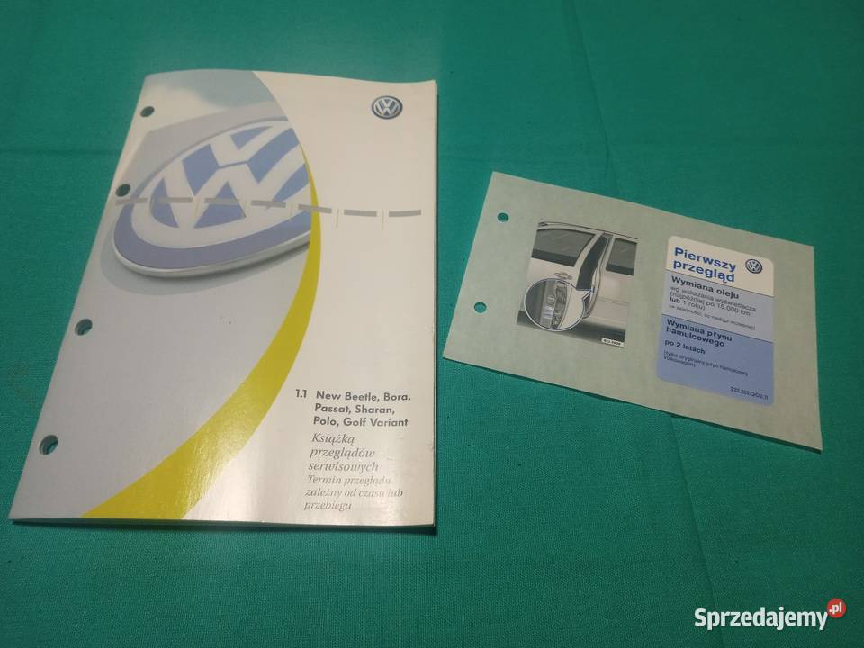 VW Volkswagen 2003 Książka Gwarancyjna Serwisowa Łódź