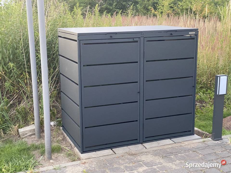 Zabudowa koszy na śmieci Obudowa na kosze Osłona Wrocław