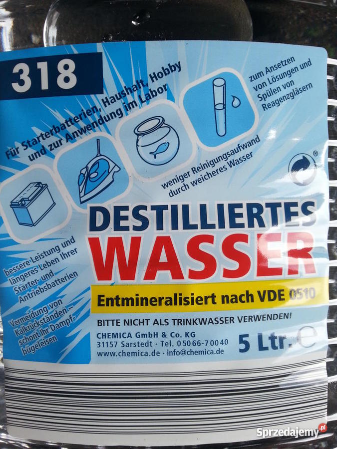 Woda Destylowana lubuskie Ośno Lubuskie
