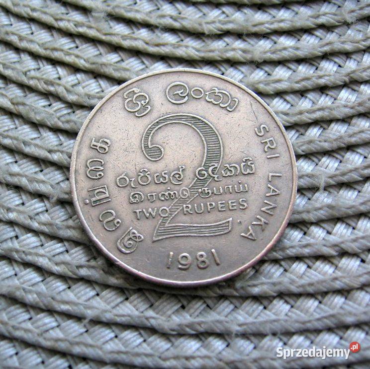 Sri Lanka 2 Rupie 1981r Zatoka na Rzece Mahaweli Kalisz
