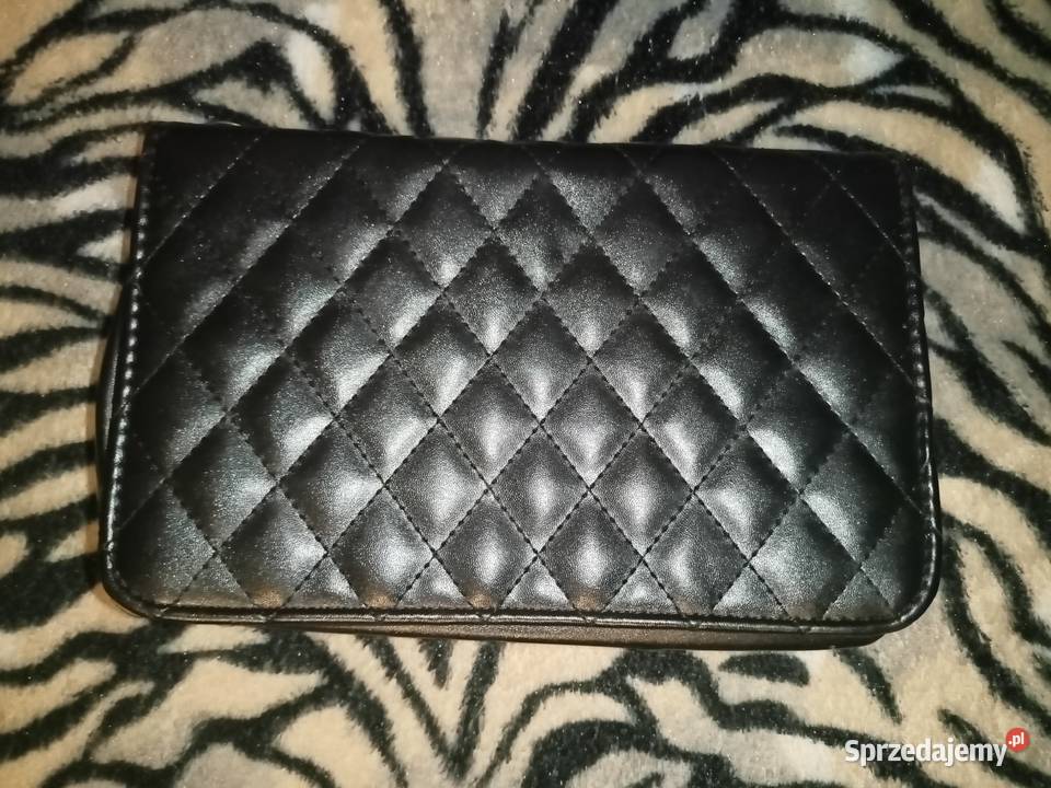 Torebka czarna kopertówka czarny