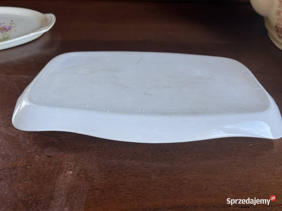 Patera biała porcelana Złocona Gdańsk